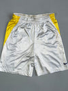 Vintage Nike White & Yellow Dri-FIT Basketball Shorts (W:30) (L:21)