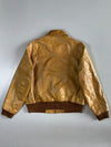 Jack & Jones Gold Vintage Leather Jacket (Xl)