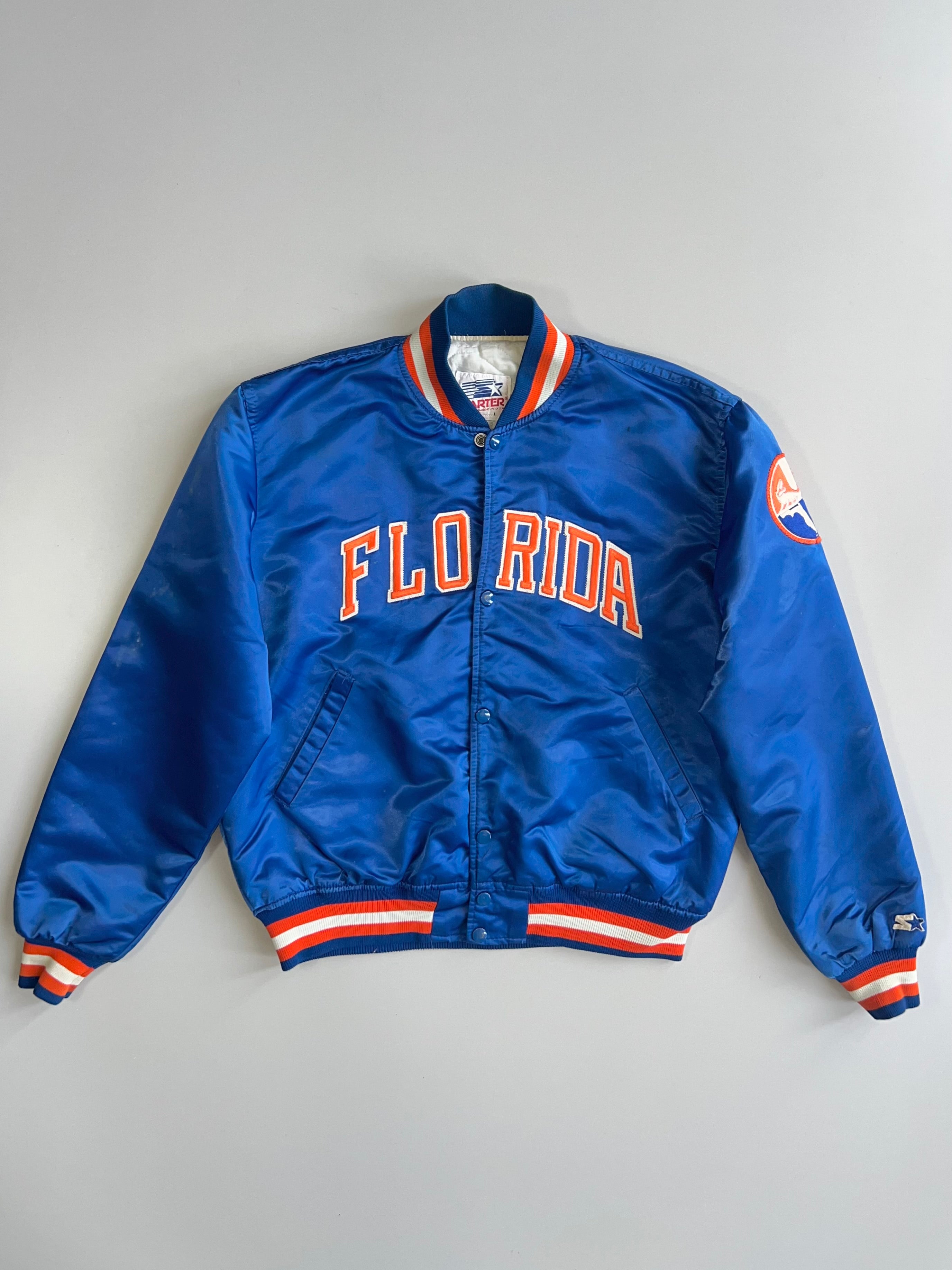 Vintage Starter Florida Gators Satin Snap Button Varsity Bomber