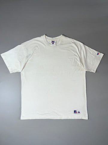 Russell Athletic Pro Cotton Blank Crewneck T-Shirt — White (2XL)