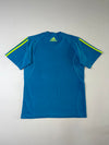 Adidas National Taiwan University Blue Jersey Tee – Neon 3-Stripes (M)