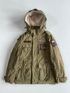 Jeep Spirit | Olive Sherpa Lined Patch Hooded Field Parka (S)