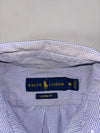 Polo Ralph Lauren Blue Gingham Check Button-Down Shirt – Custom Fit, (M)