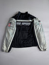 Polo “High Speed Racing Team” Bomber Jacket – Black/Silver Motorsport Patches(Paded) (3XL)