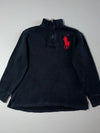 Polo Ralph Lauren Big Pony Black Quarter-Zip Pullover (S)