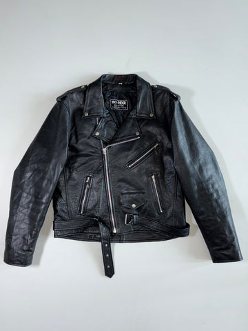 Pro-Rider Vintage Real Leather Perfecto Biker Jacket (L)