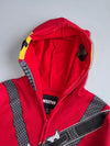 West49 Ninja Full Zip Up Hoodie | Red | (S)