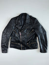 Scout Leder Braided Shoulder Perfecto Leather Biker Jacket (L)