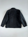 Pantera Vintage Heavy Black Leather Zip Jacket (2XL)