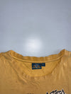 Master Jizo Japanese Demon Graphic T-Shirt – Washed Yellow (XL)