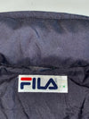 Vintage FILA International Navy Track Jacket – Logo Taped Sleeves, Mesh Lined (2XL)