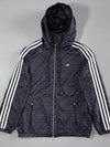 Adidas Black Triangle Print Hooded Windbreaker Jacket (S)
