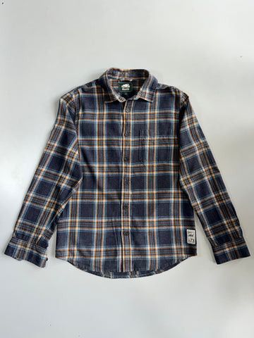 Roots Canada Plaid Flannel Button-Up Shirt (M)