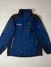 Vintage Columbia Titanium Navy Black Hooded Ski Jacket (XL)