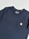 Carhartt Force Navy Pocket Tee  – (XS)