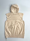 Vintage Burberry London Blue Label Sleeveless Half-Zip Hooded Anorak – Beige (M)