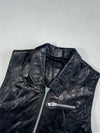 Vintage Genuine Leather Zip Vest – Black – Made in Canada Women’s (XXS)