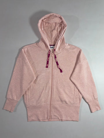 Fila Classic Full-Zip Hoodie – Heather Blush Pink Women’s (2XL)