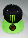 Vintage Monster Energy Black Green Snapback Cap (Adjustable)