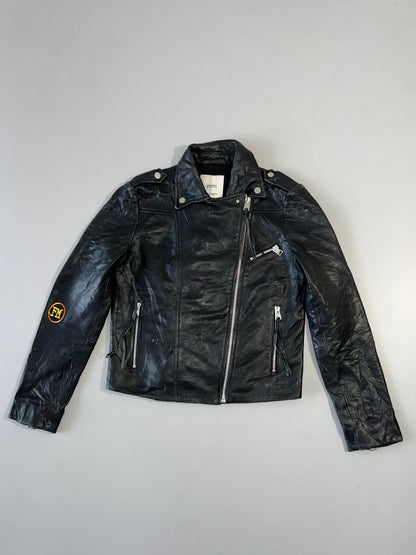 !                                                                                                                                                                                                                    Mango Original Leather Jacket (XS)