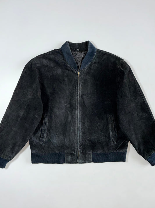 Super Premium Original Sued Leather Jacket (XL)