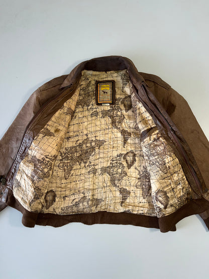 !                                                                                                                                                Super Premium Hunters Run ORiginal Leather Jacket (L/XL)