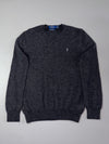 Polo Ralph Lauren Charcoal Slim Fit Merino Wool Crewneck (S)