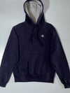 Champion Eco Pullover Hoodie Navy with Grey Lined Hood, (M)