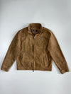 Vintage E.A Collection Italian Sued Bomber Leather Jacket (Zouble zipper) (M)