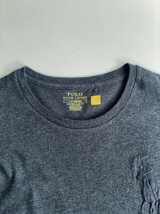 Polo Ralph Lauren Big Pony Embroidered T-Shirt – Charcoal Grey (Xl)