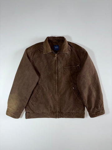 Celio Brown Cotton Harrington Work Jacket (M/L)
