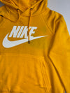 Nike | Mustard Yellow Futura Logo Hoodie | (S)
