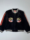 Lucky Stroke Bikers Varsity Jacket   EMBROIDERED (S/M)