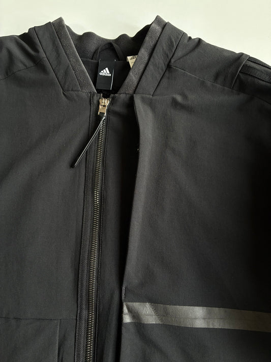 Adidas Black Sherpa-Lined Bomber Jacket “0/3 Only The Best For The Athlete (L)