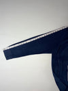 Vintage The North Face Navy Blue Fleece Zip-Up Hoodie (2XL)