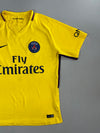 Nike Paris Saint-Germain PSG 2017-18 Authentic Away Fly Emirates Ici C’est Paris Yellow Football Jersey (M)
