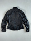 IXS Lady Fashion Black Leather Motorcycle Jacket – Women’s Fitted Moto, Swiss Brand Padded (S)