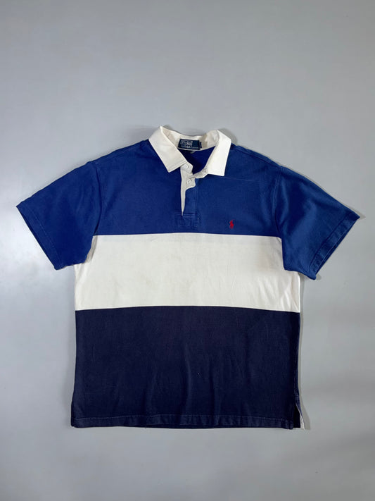Polo Ralph Lauren | Colorblock Rugby Polo Navy/White | (2XL)
