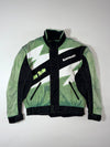 Vintage Kawasaki Green Black Racing Jacket (L/XL)