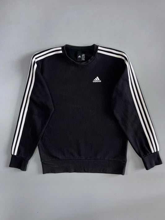 Adidas | Essentials 3-Stripes Crewneck Sweatshirt | Black (M)