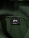 Stüssy Green Embroidered Spellout Hoodie (S)
