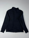 Adidas Three-Stripe Track Jacket – Black & White  (M)