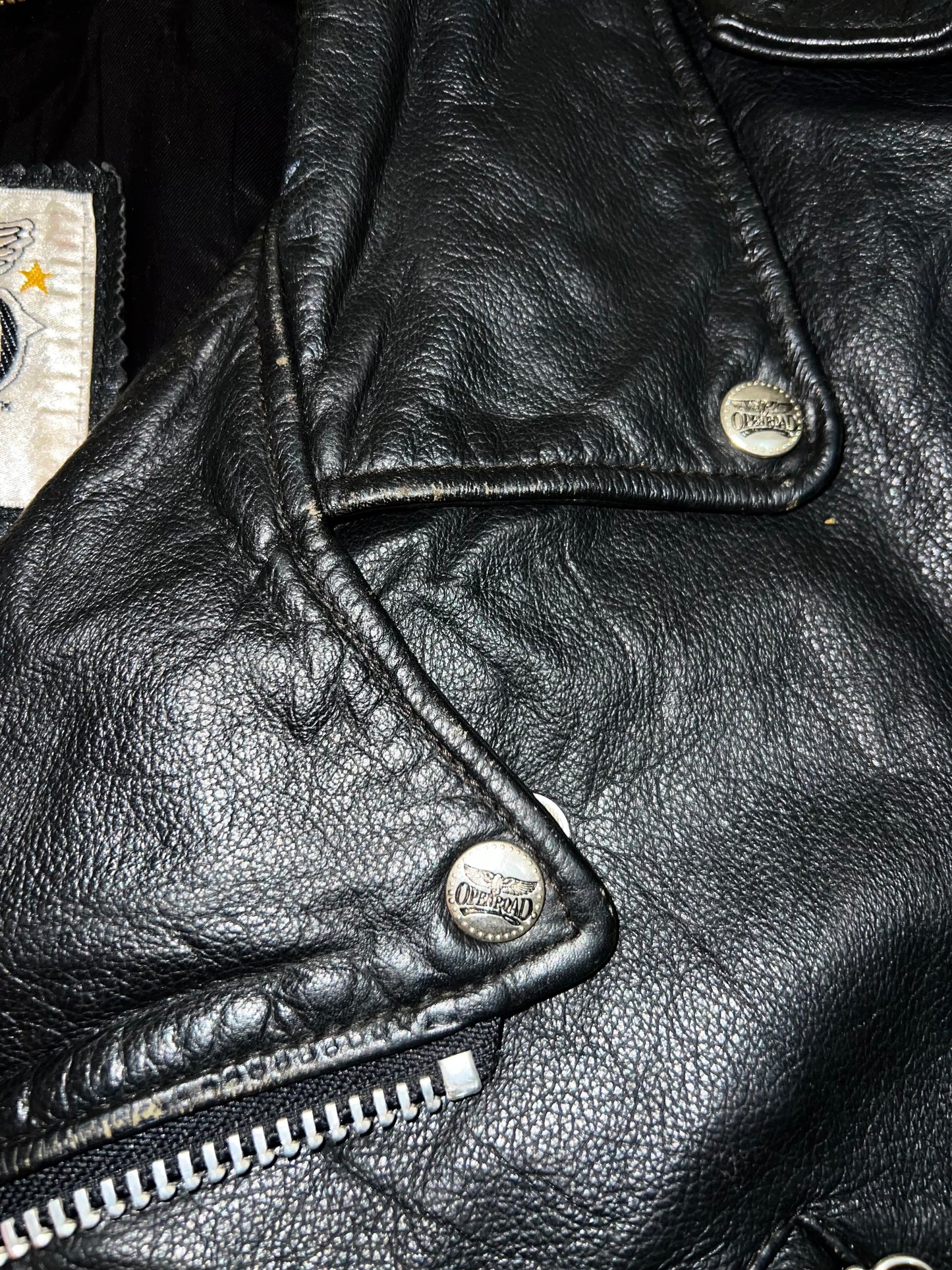 ZOpen Road Original Leather (RARE) Vintage Heavy Jacket (XL/2XL)