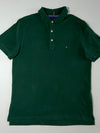 Tommy Hilfiger Flag Logo Pique Polo – Forest Green (L)