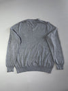 Chaps Cotton V-Neck Sweater – Heather Grey (L)
