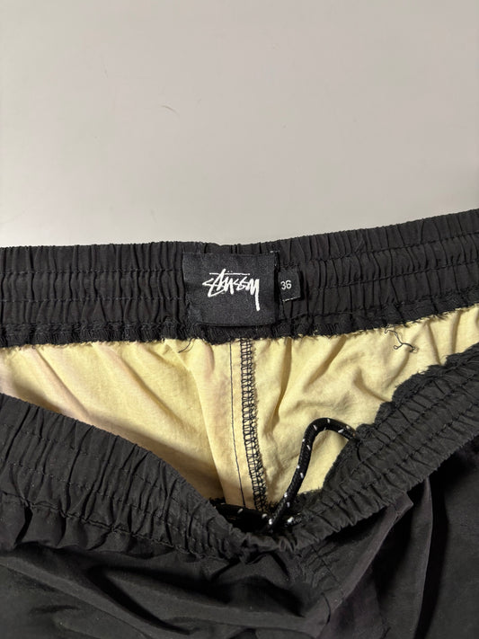 Stüssy Black Nylon Water Shorts (W:39) (L:19)