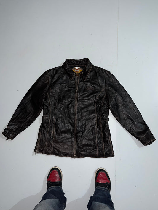 ZHARLEY DAVIDSON ORIGINAL LEATHER JACKET (L)