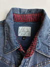 Vintage Buckaroo Blue Distressed Denim Western Shirt (S)