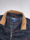 Polo Ralph Lauren Black Harrington Jacket w/ Corduroy Collar (L)