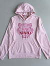 Kenzo Paris Pink Embroidered Tiger Logo Hoodie – (S)